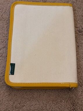 Hobonichi A5 Tembea cover in cream and yellow